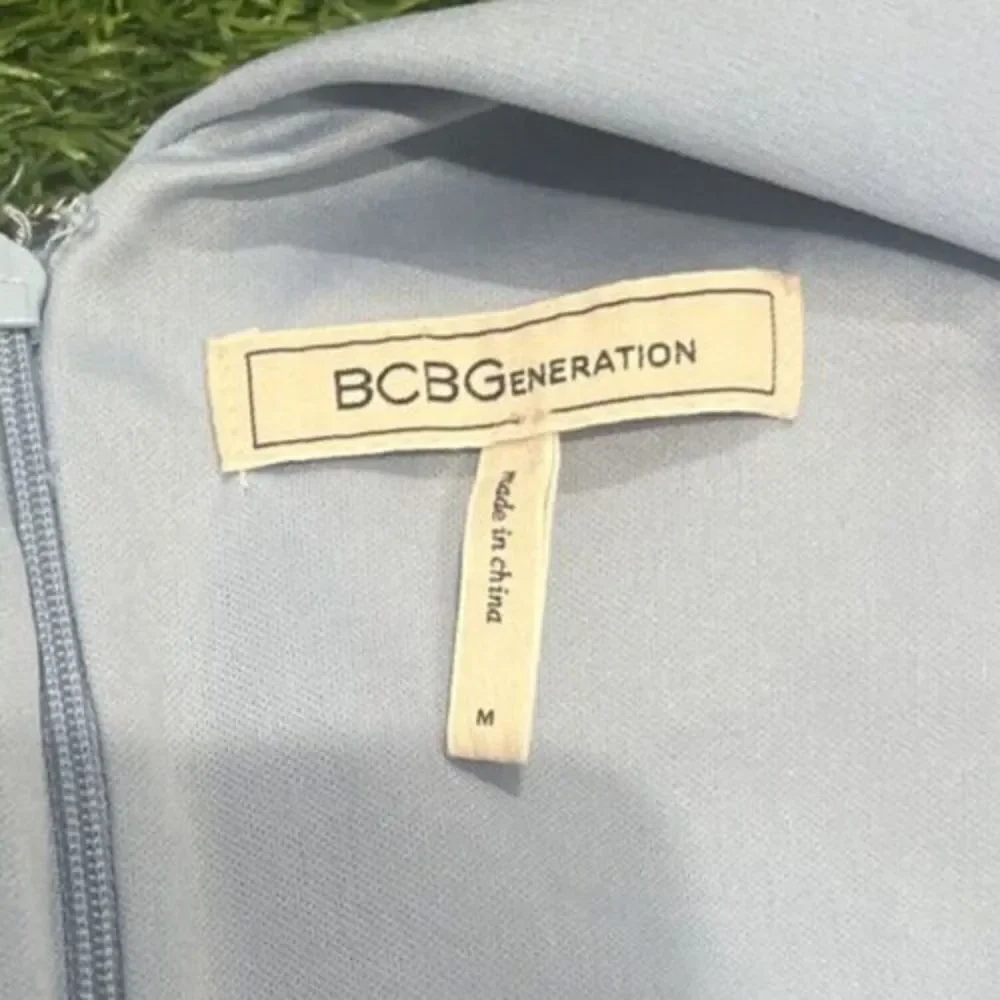 BCBGeneration Womens Slim Fit Sleeveless Tie Strap Skort Romper Size Medium Blue - Picture 11 of 12